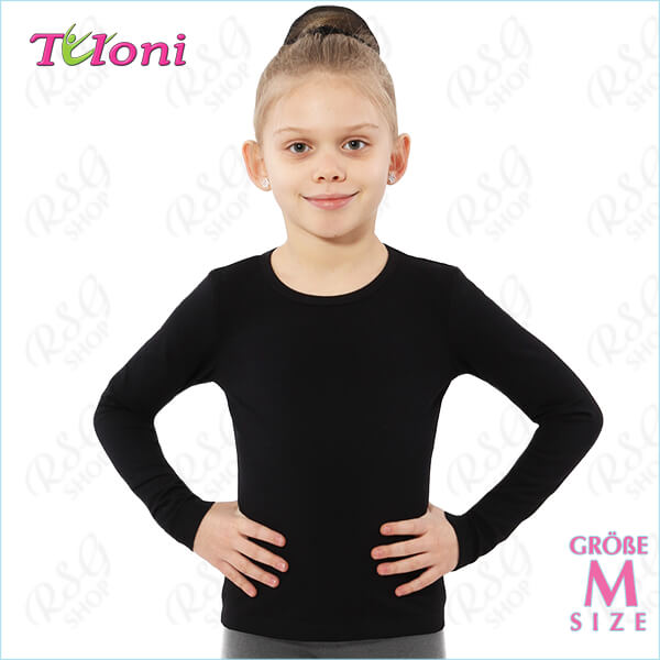 Langärmliges Shirt Tuloni mod. F-03 Gr. M (152-158) Black F03C-BM
